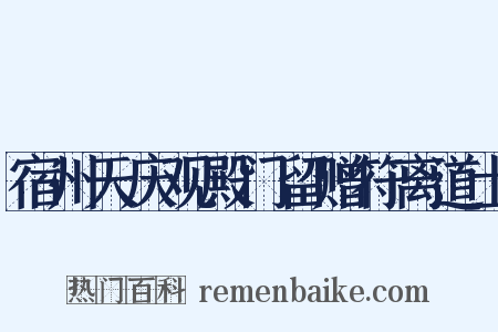 宿州天庆观殿门留赠符离道士是什么意思的图片